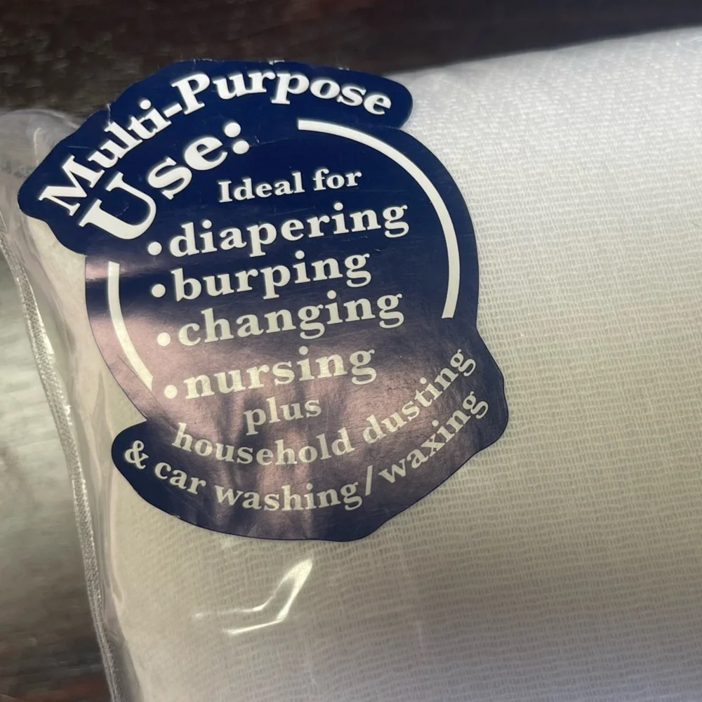 Gerber 10-Pack White Pre folded‎ Cloth Diapers